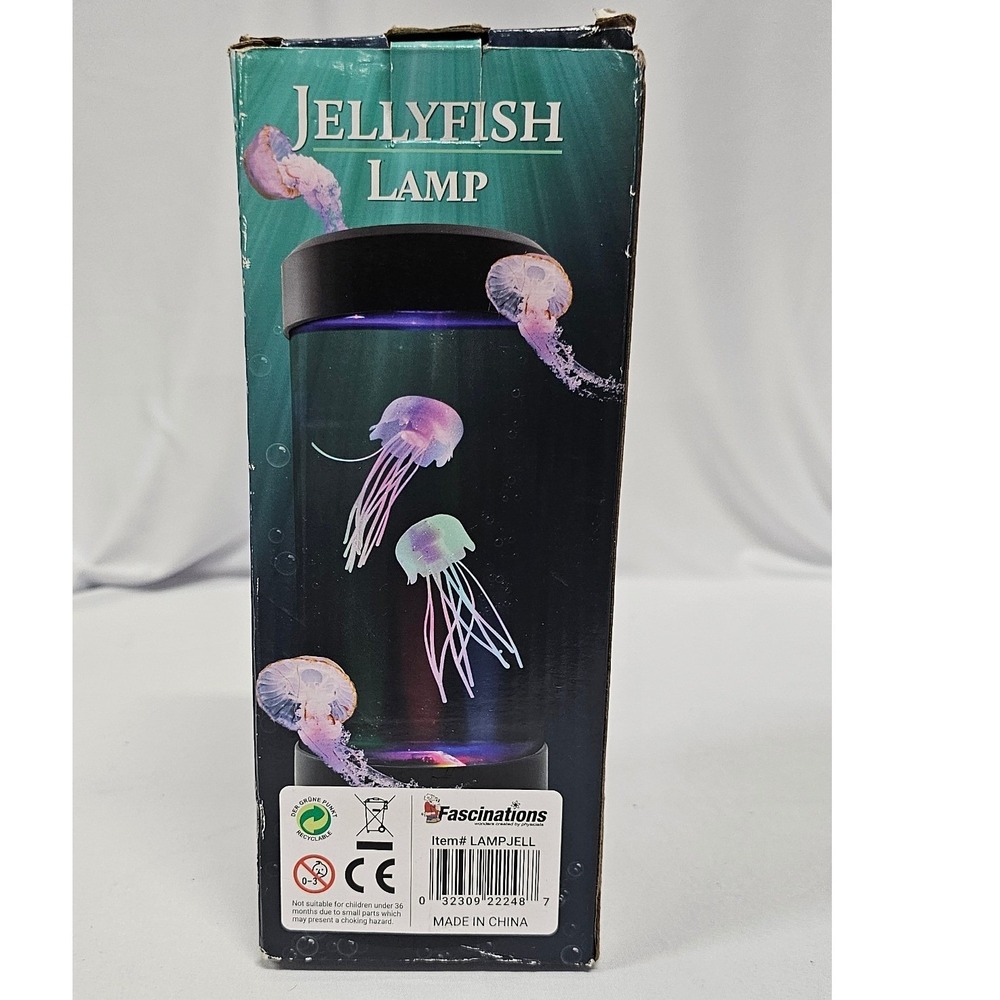 Fascinations Jellyfish Lamp Multi-Color LED Realistic Swimming Action LAMPJELL